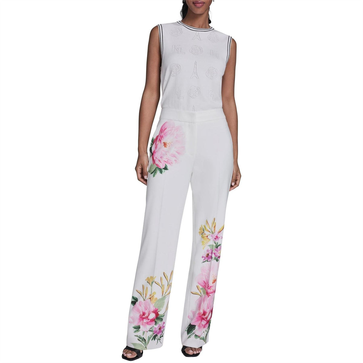 Karl Lagerfeld Womens Sportswear Straight Leg Trousers