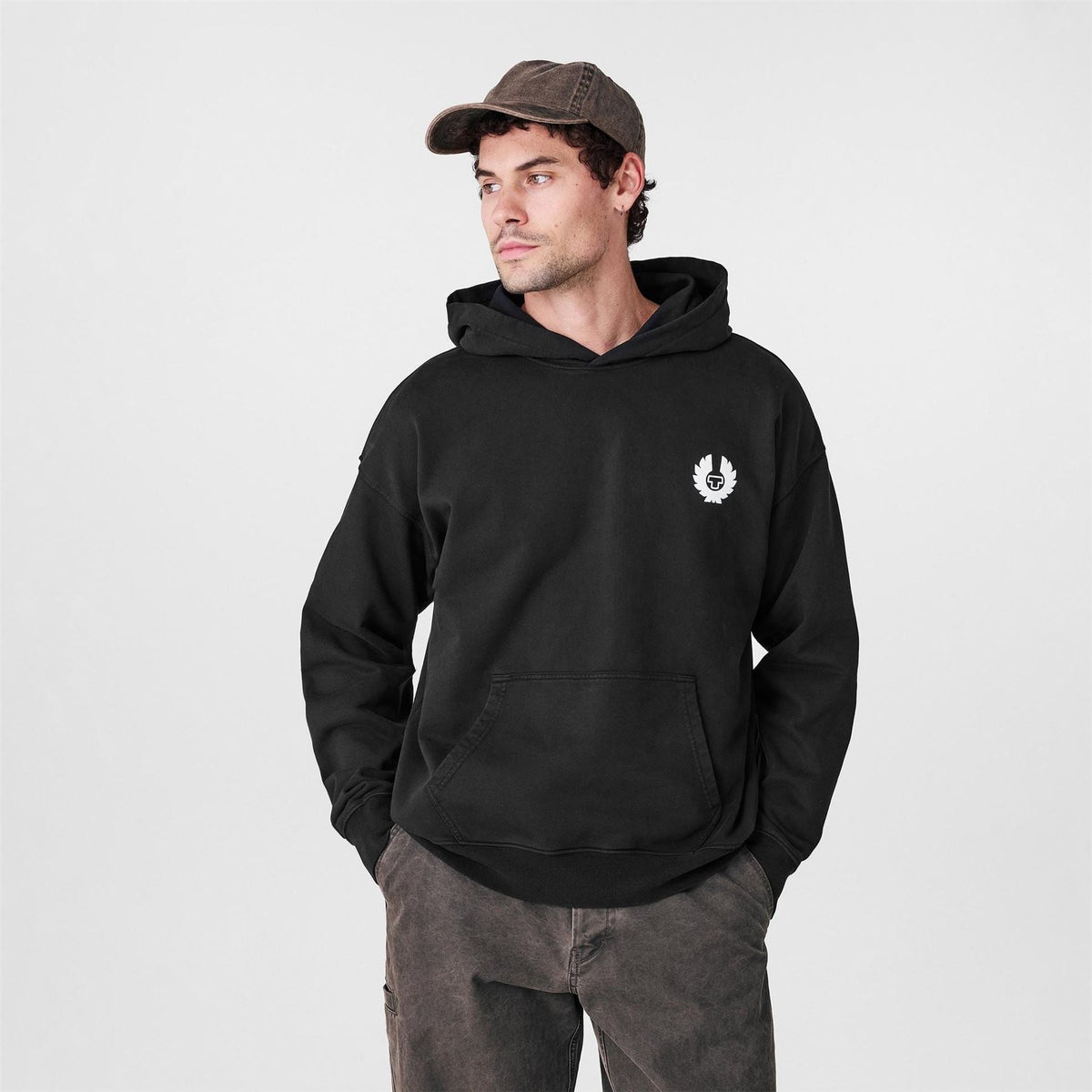 Belstaff Mens Pull Over Hoodie