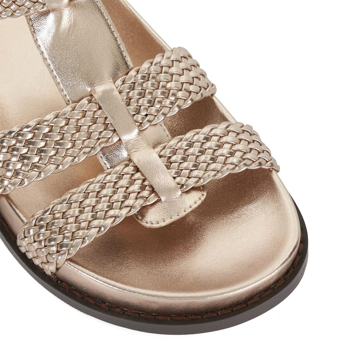Dune Lo Looking Textured Open Toe Fisherman Sandals