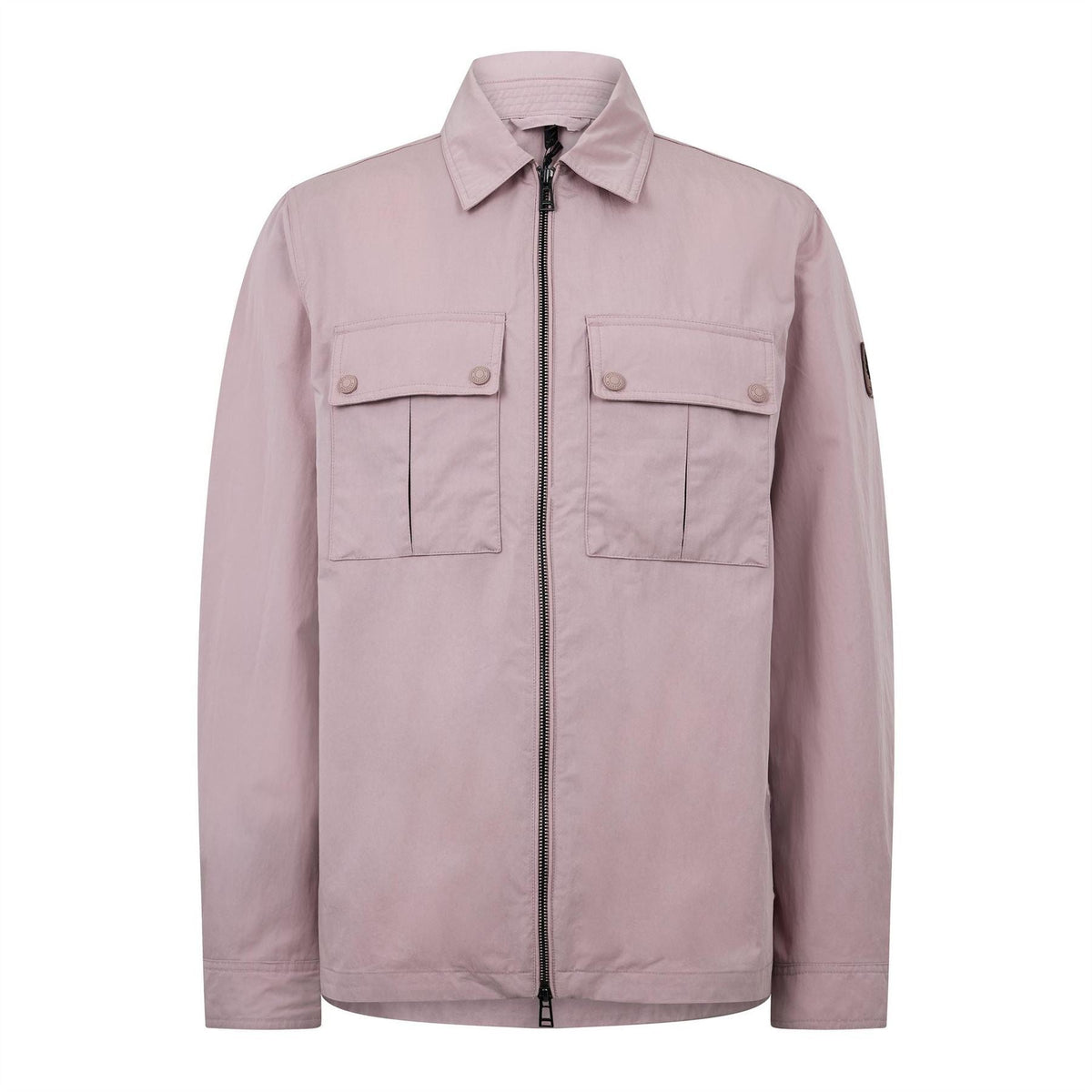 Belstaff Mens Stride Zip Collar Long Sleeve Overshirt