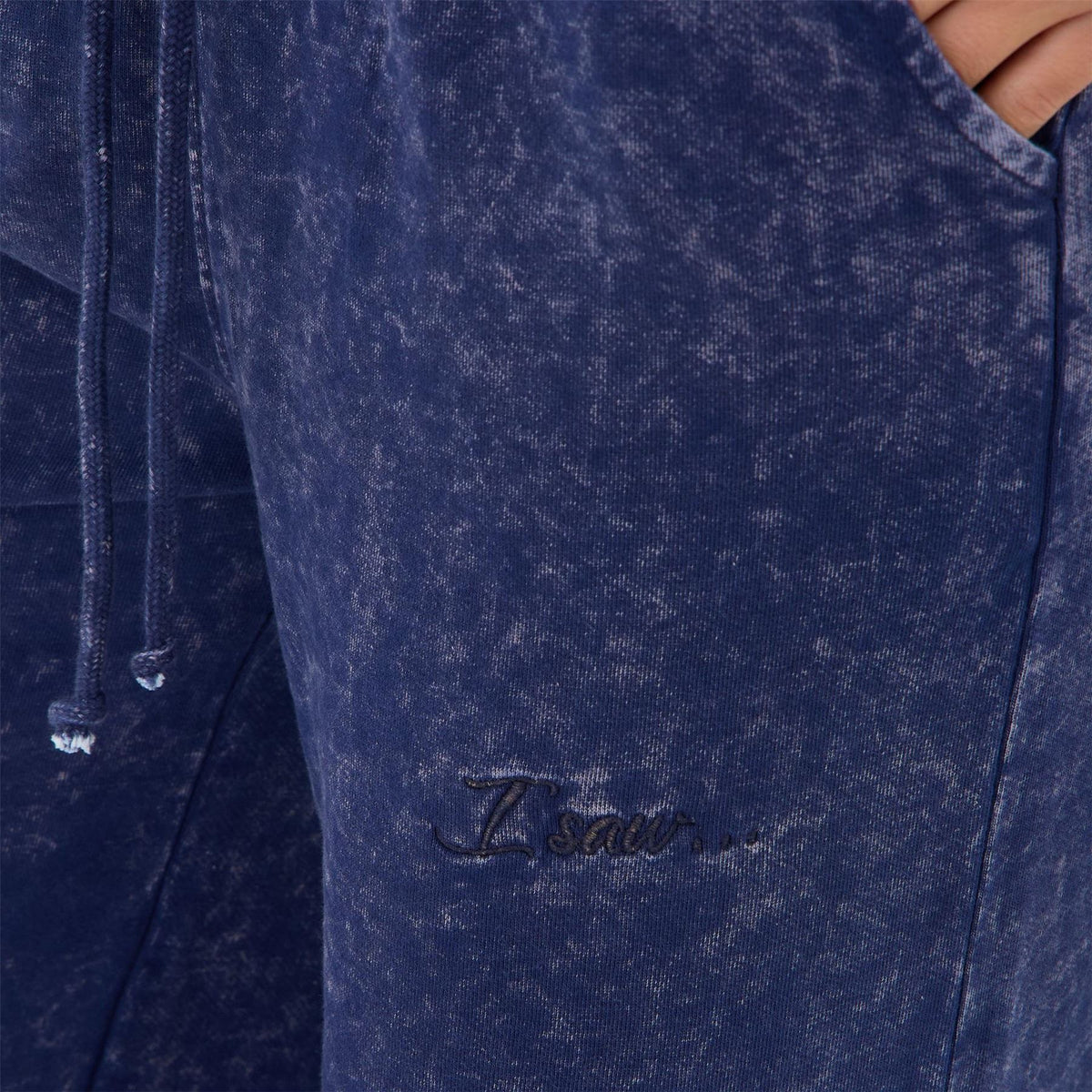 I Saw It First SAW Wide Wash Patterned Joggers