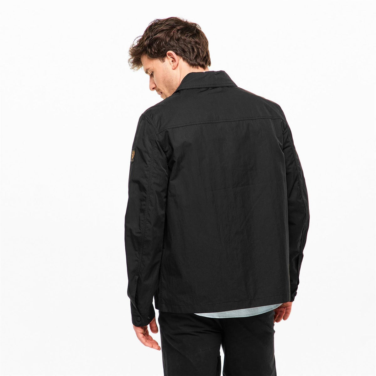 Belstaff Mens Stride Zip Collar Long Sleeve Overshirt
