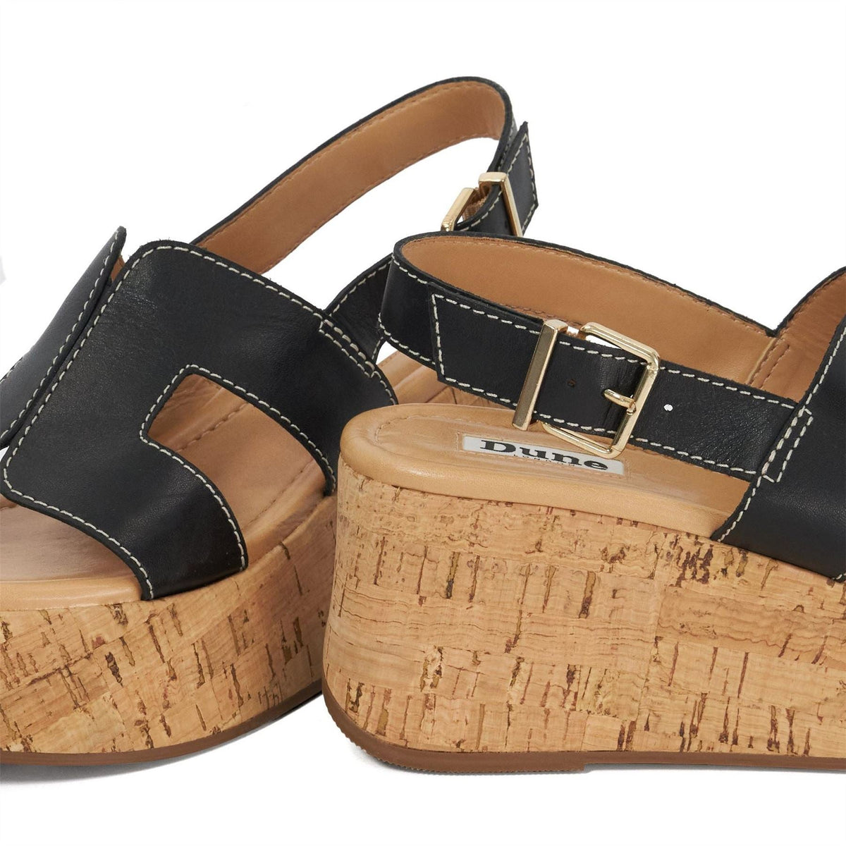 Dune Lo Kouper Platform Sandals