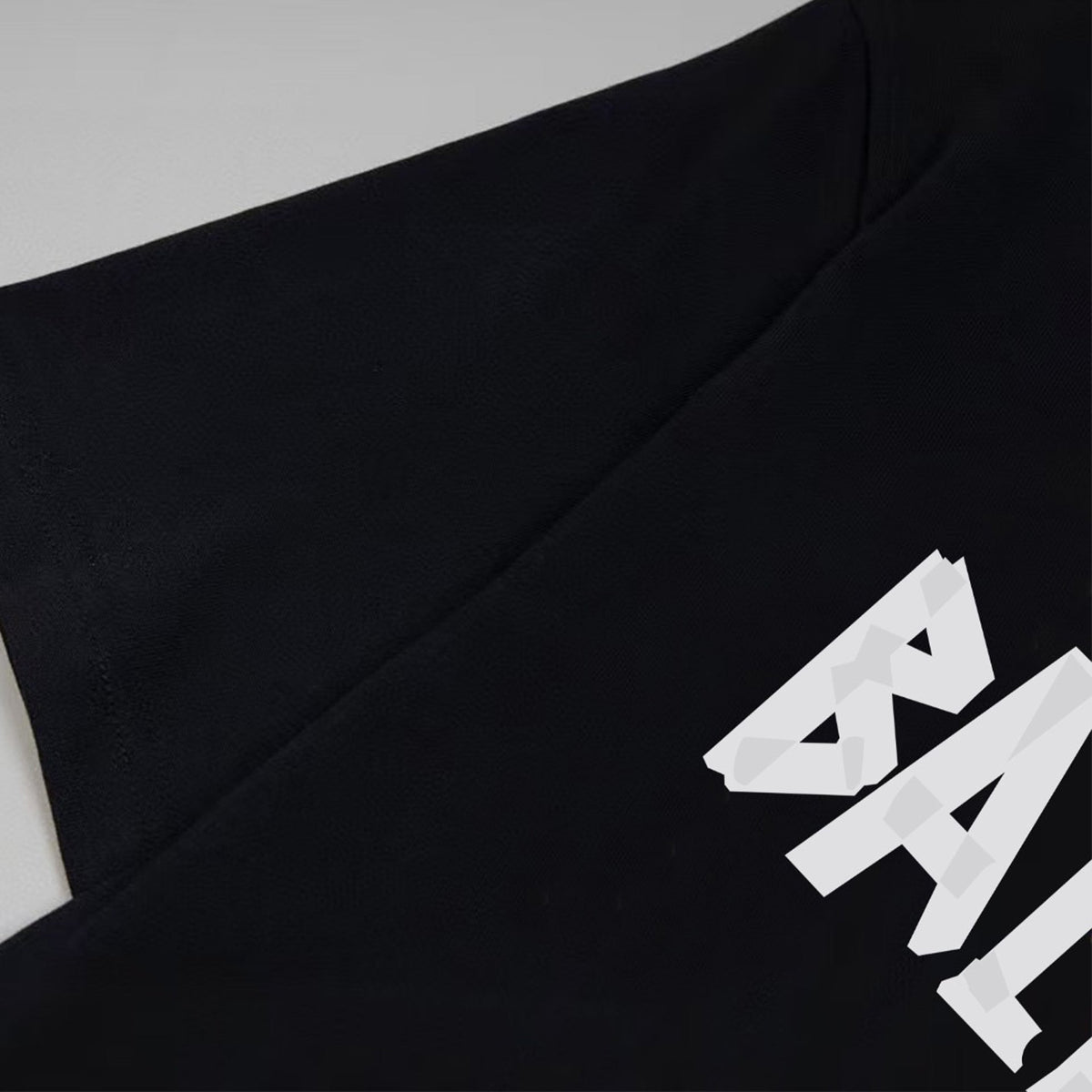 Balenciaga Brushstroke Logo T-Shirt in Black & White