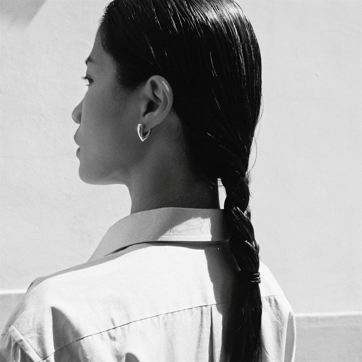 Annika Inez Annika Heart Hoop Earrings