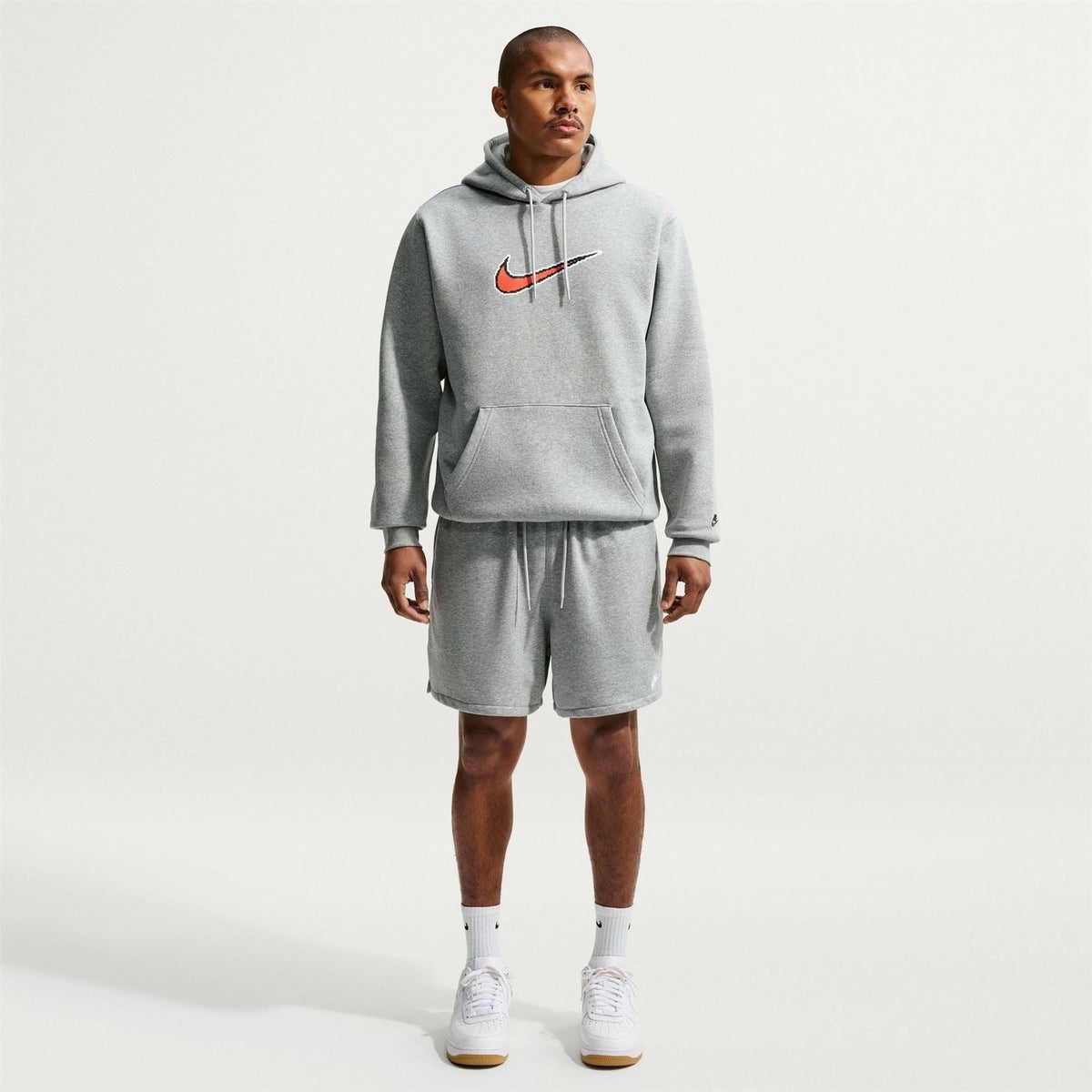 Nike Club Kangaroo Pocket Hooded Long Sleeve Sweatshirt