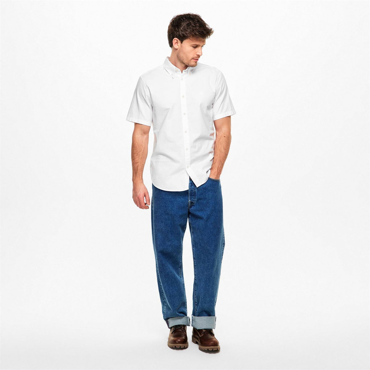 Belstaff Mens Short Sleeve Plain Shirt