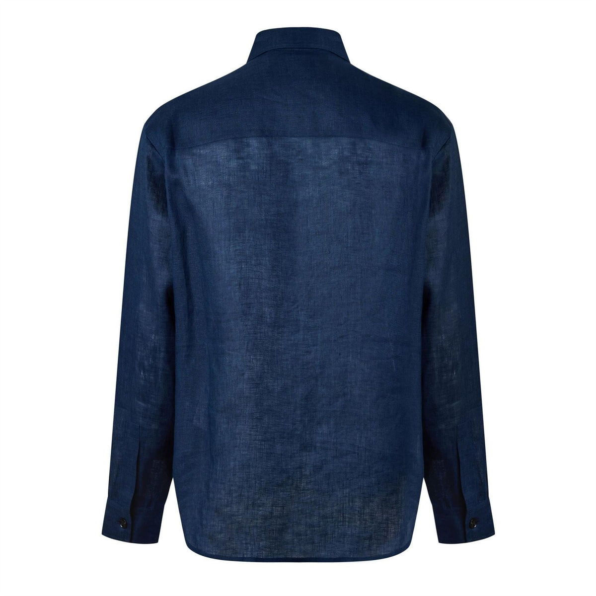 Palm Angels Palm Embroidered Collared Neck Shirt Collar Long Sleeve Shirt