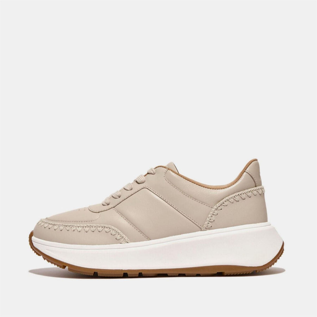 Fit Flop Mode Crochet Stitch Leather Flatform Trainers
