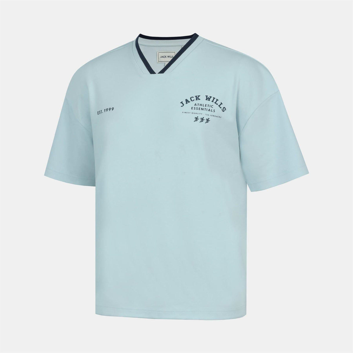 Jack Wills V Neck Short Sleeve Oversized T Shirt