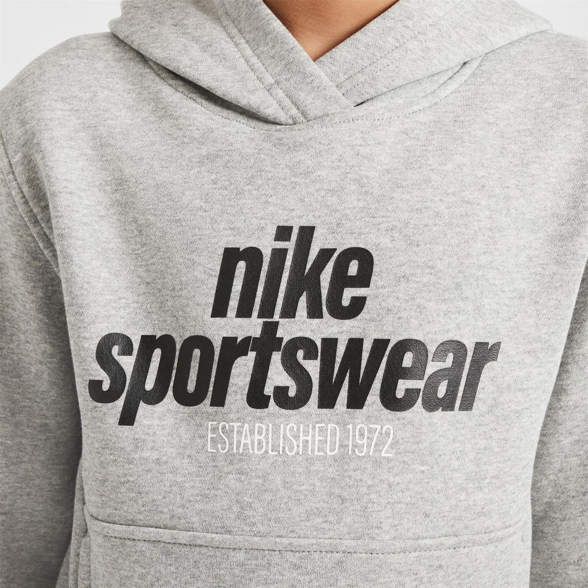 Nike Text Graphic Hooded Long Sleeve Sweatshirt