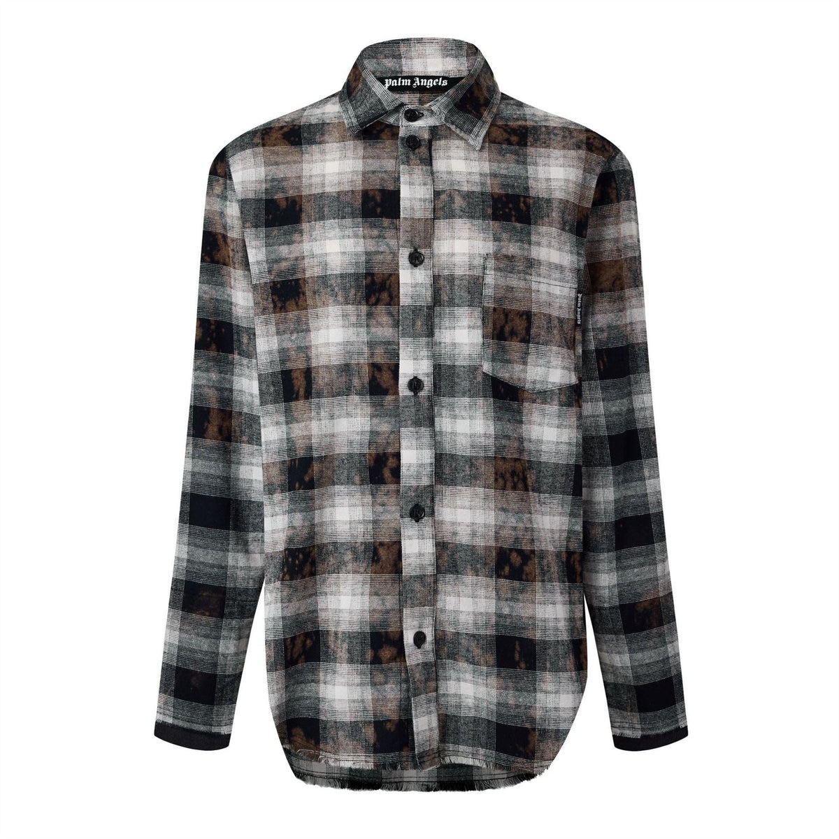 Palm Angels Collared Neck Long Sleeve Shirt