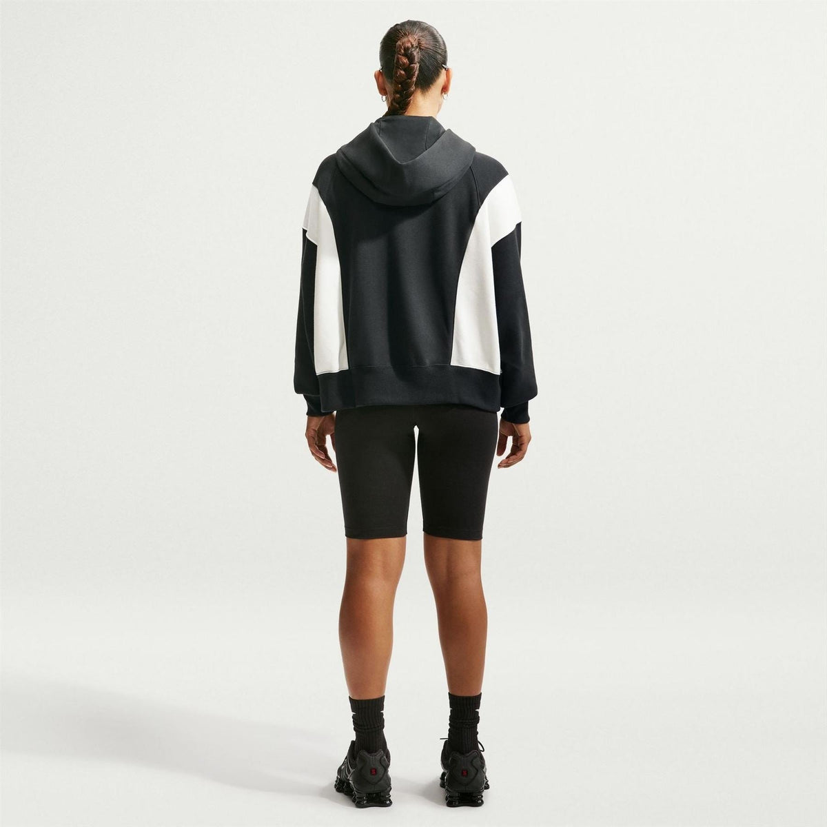 Nike Wordmark Graphic Hooded Long Sleeve Sweatshirt