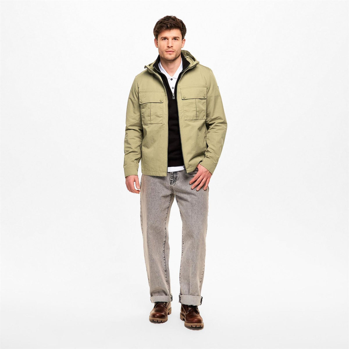 Belstaff Mens Stride Hoodyos Overshirt