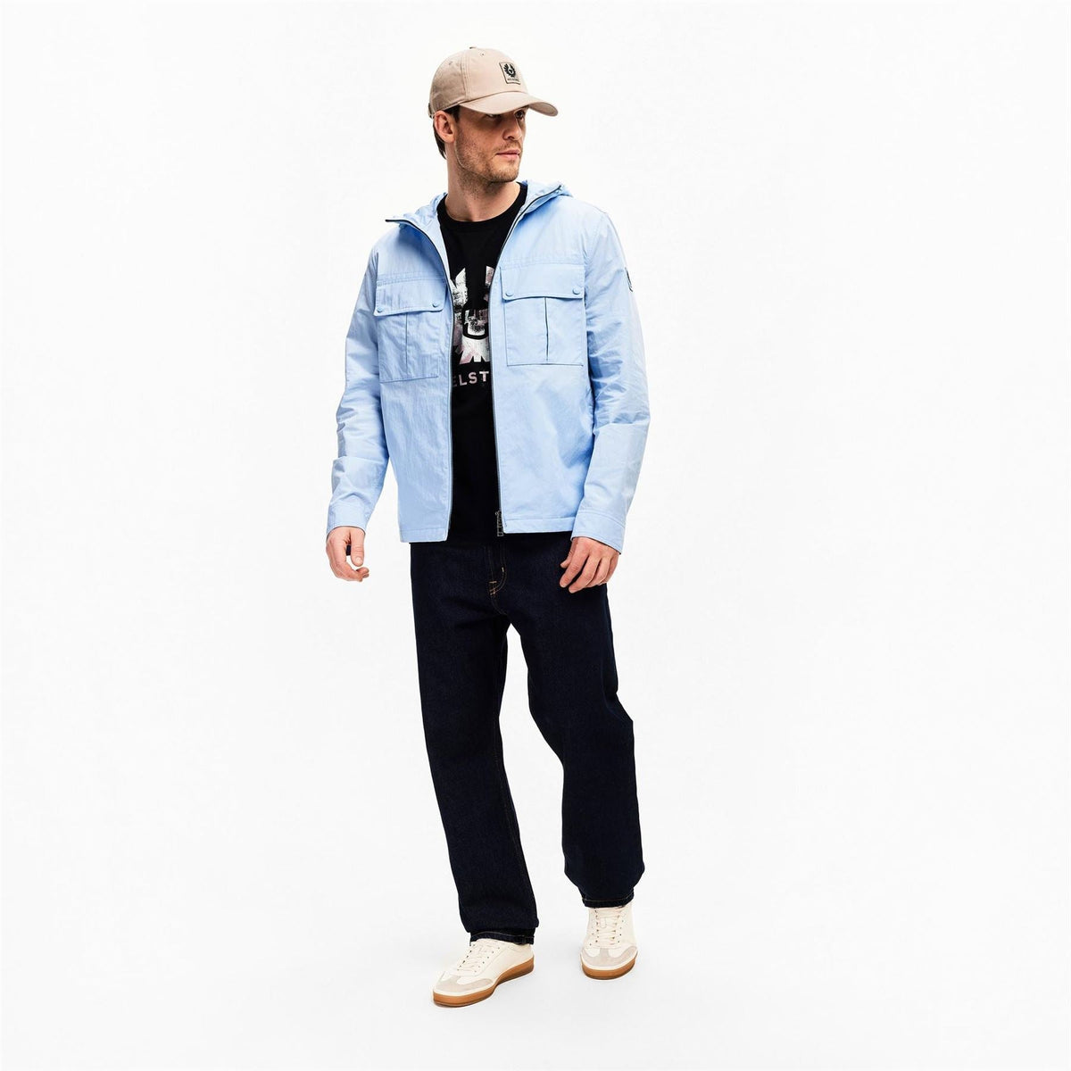 Belstaff Mens Stride Hoodyos Overshirt