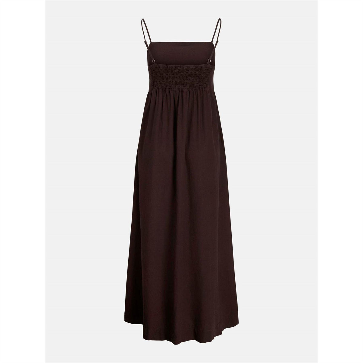 JJXX Linen Blend Spaghetti Strap Sleeveless Midi Sun Dress