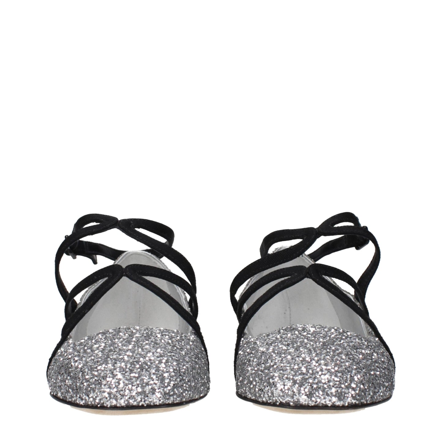 Jimmy Choo Gray Plastic Ballet Women's Flats