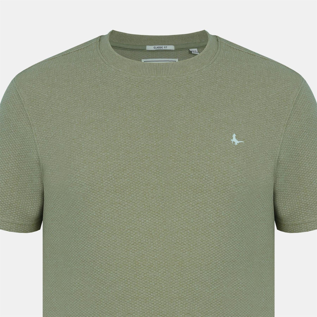 Jack Wills JW Bubble Texture Cotton Short Sleeve Crew Neck Oversized T Shirt