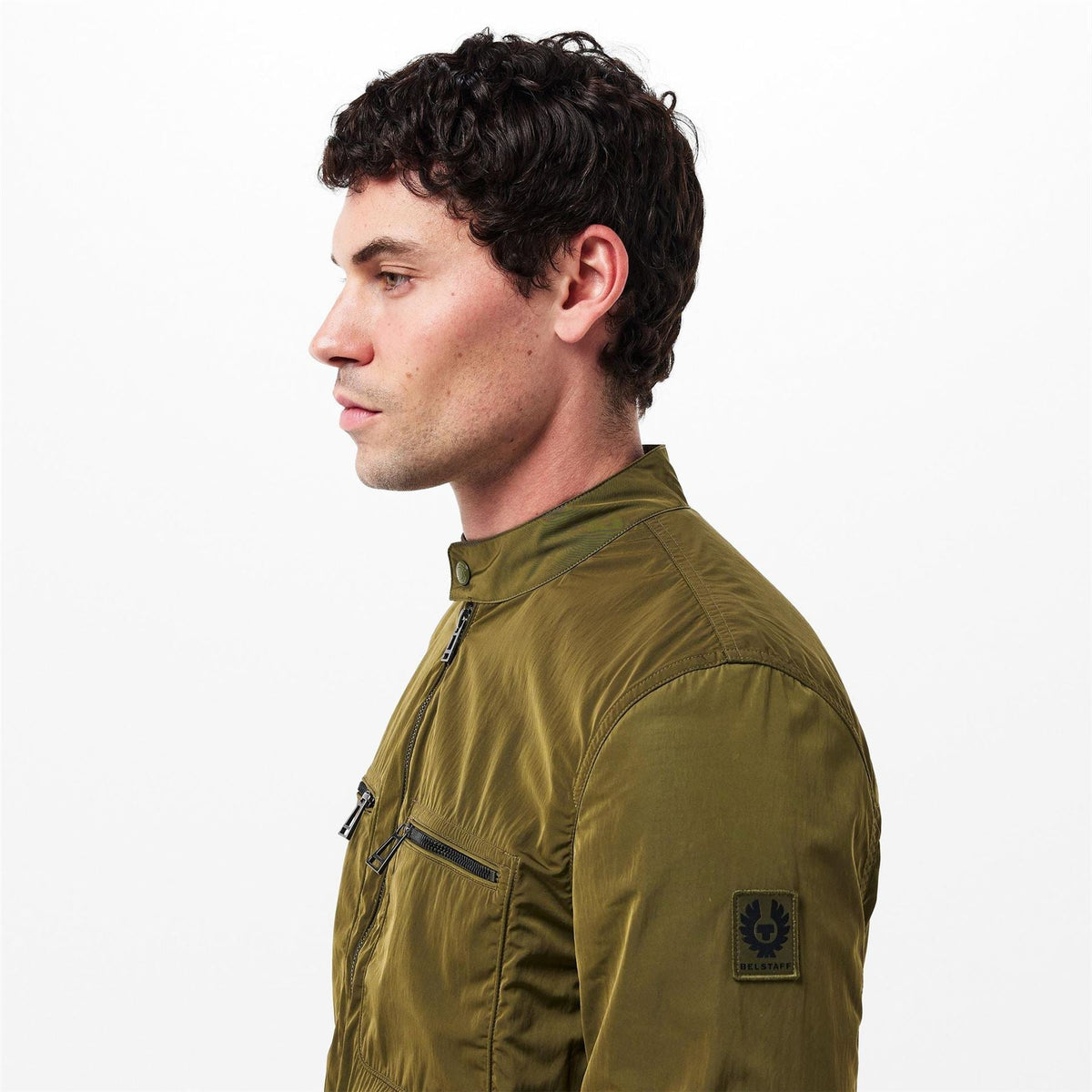 Belstaff Mens Weather Resistant Bomber Jacket