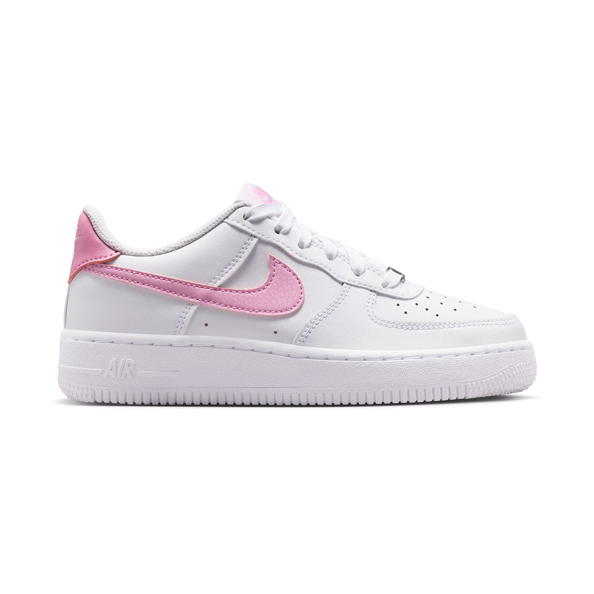 Nike Air Force 1 'White Pink Rise' Big Kids' Shoes