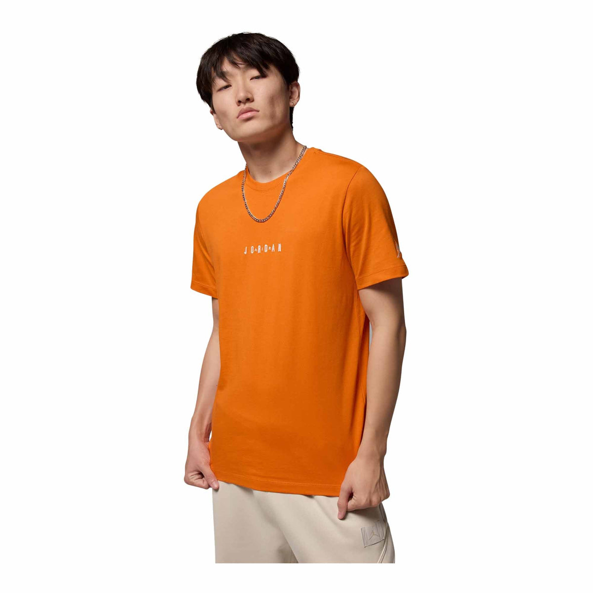 Jordan Air Mens Cotton Graphic T-Shirt Tee Top (Starfish)