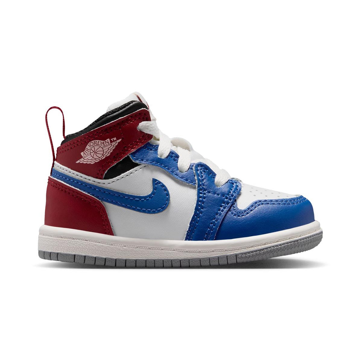Jordan 1 Mid 'True Blue Varsity Red' Baby/Toddler Shoes