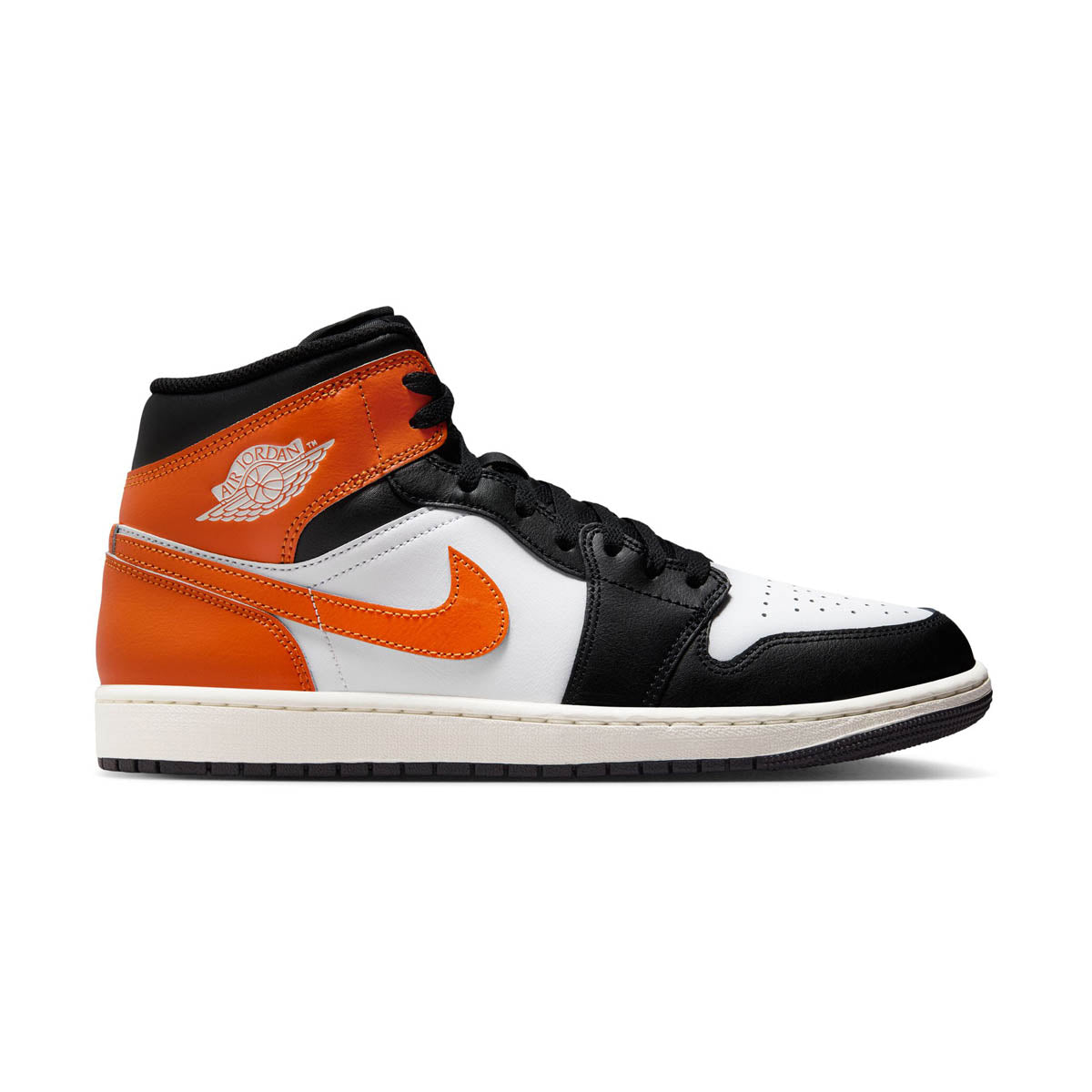 Air Jordan 1 Mid 'Black Toe Starfish' Men's Shoes