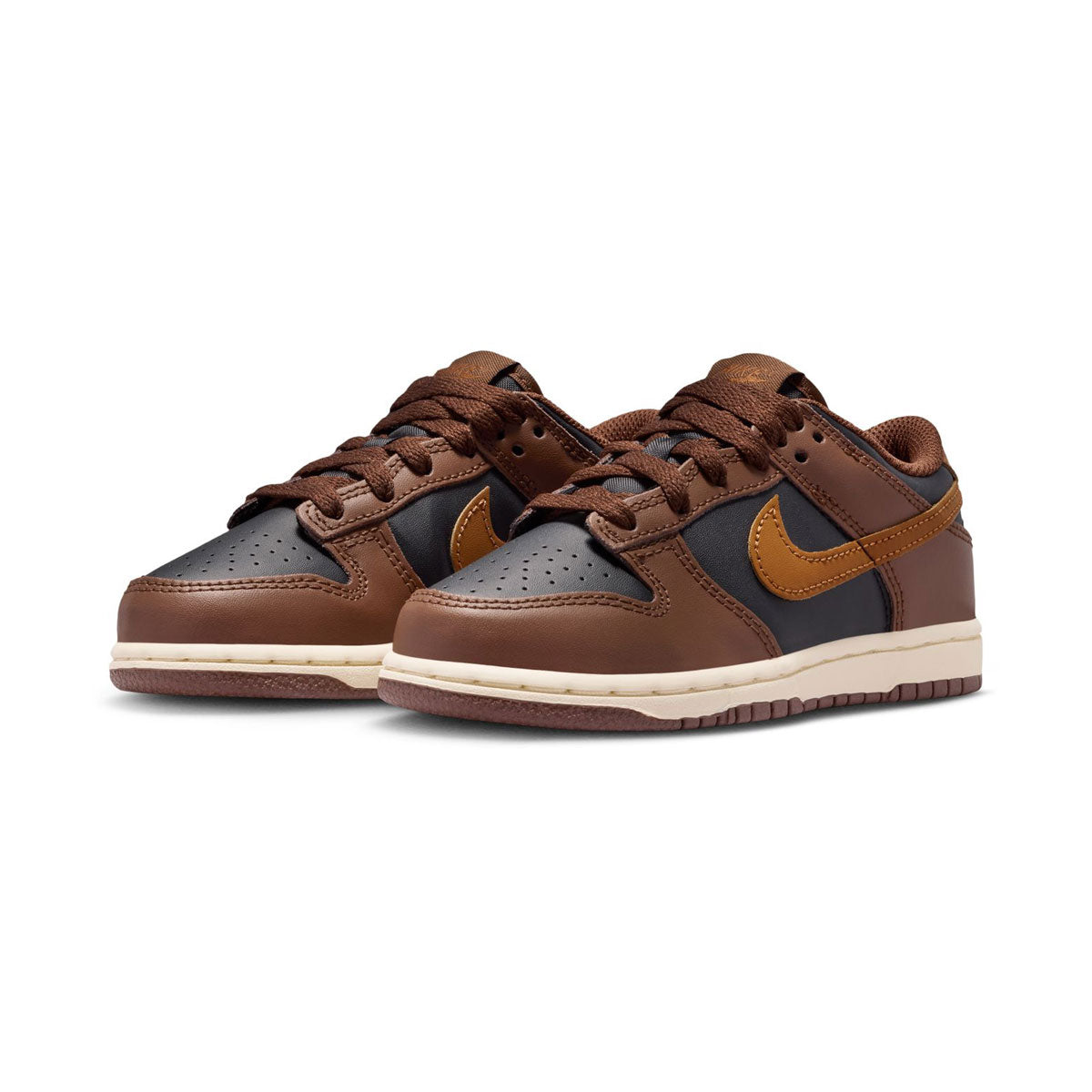Nike Dunk Low 'Brown Black' Little Kids' Shoes
