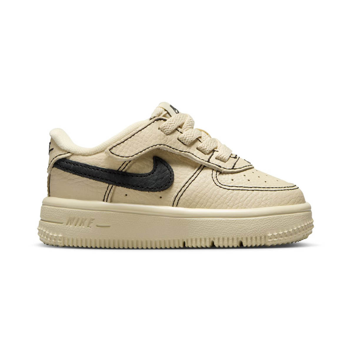 Nike Force 1 Low LV8 EasyOn 'Light Khaki & Black' Baby/Toddler Shoes