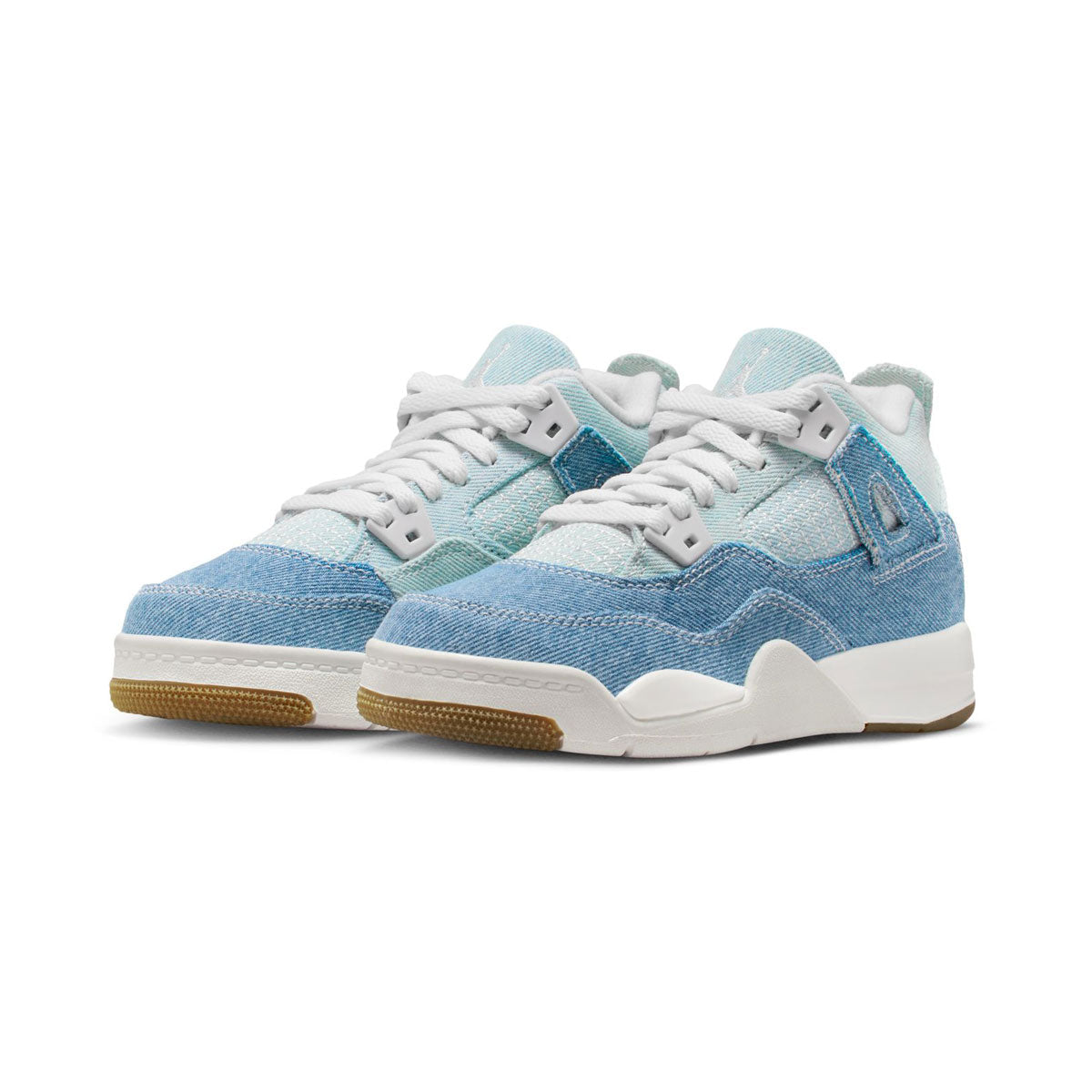 Jordan 4 Retro 'Denim Worn Blue' Little Kids' Shoes
