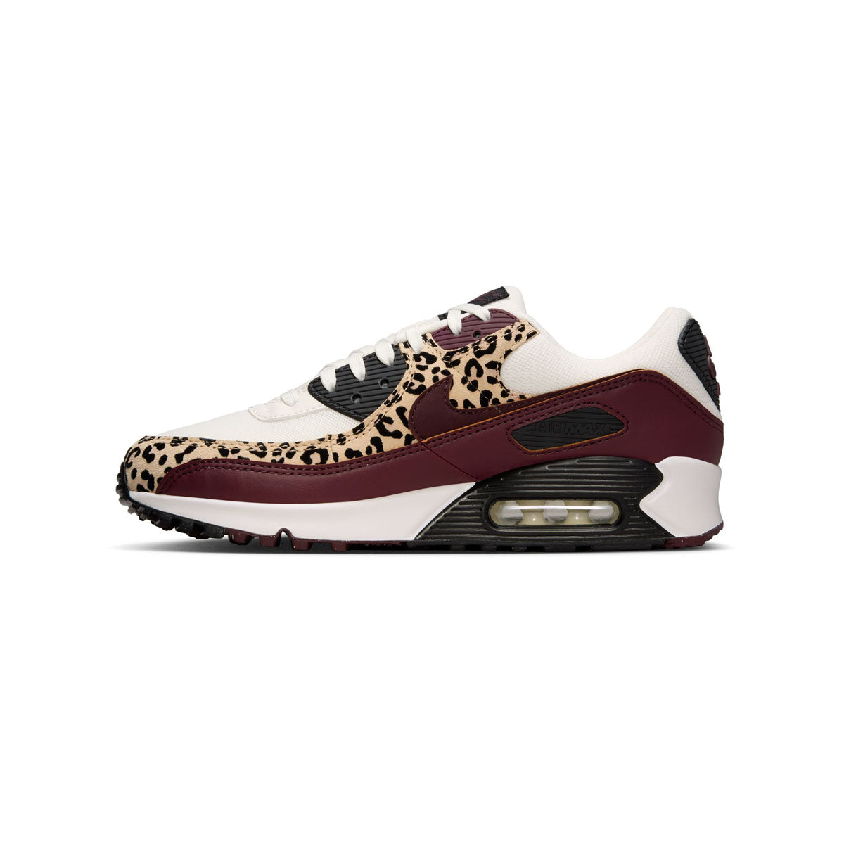 Nike Air Max 90 'Leopard Burgundy' Women's Shoes