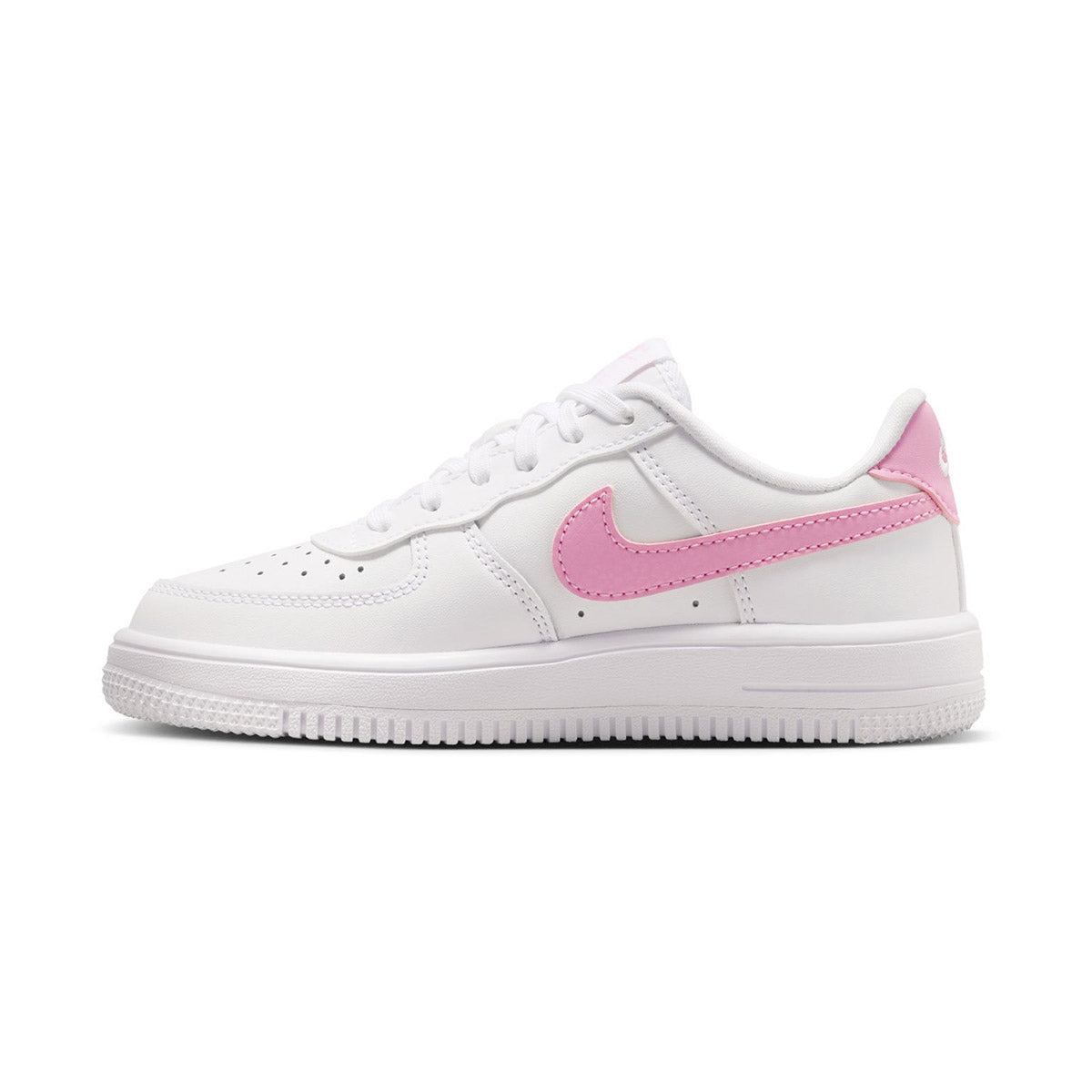 Nike Force 1 Low 'White Pink Rise' Little Kids' Shoes