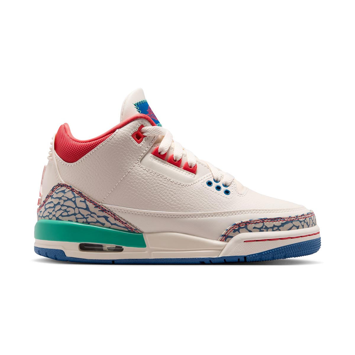 Air Jordan 3 Retro 'Chalk and True Blue' Big Kids' Shoes