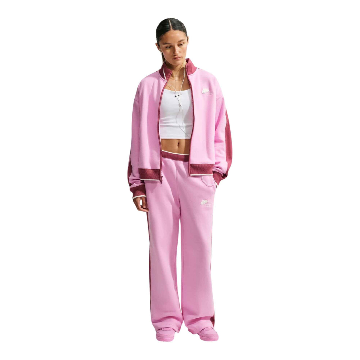 Nike Studio Fleece Medium Weight Nike Run Club Women's Mid-Rise Track Pants