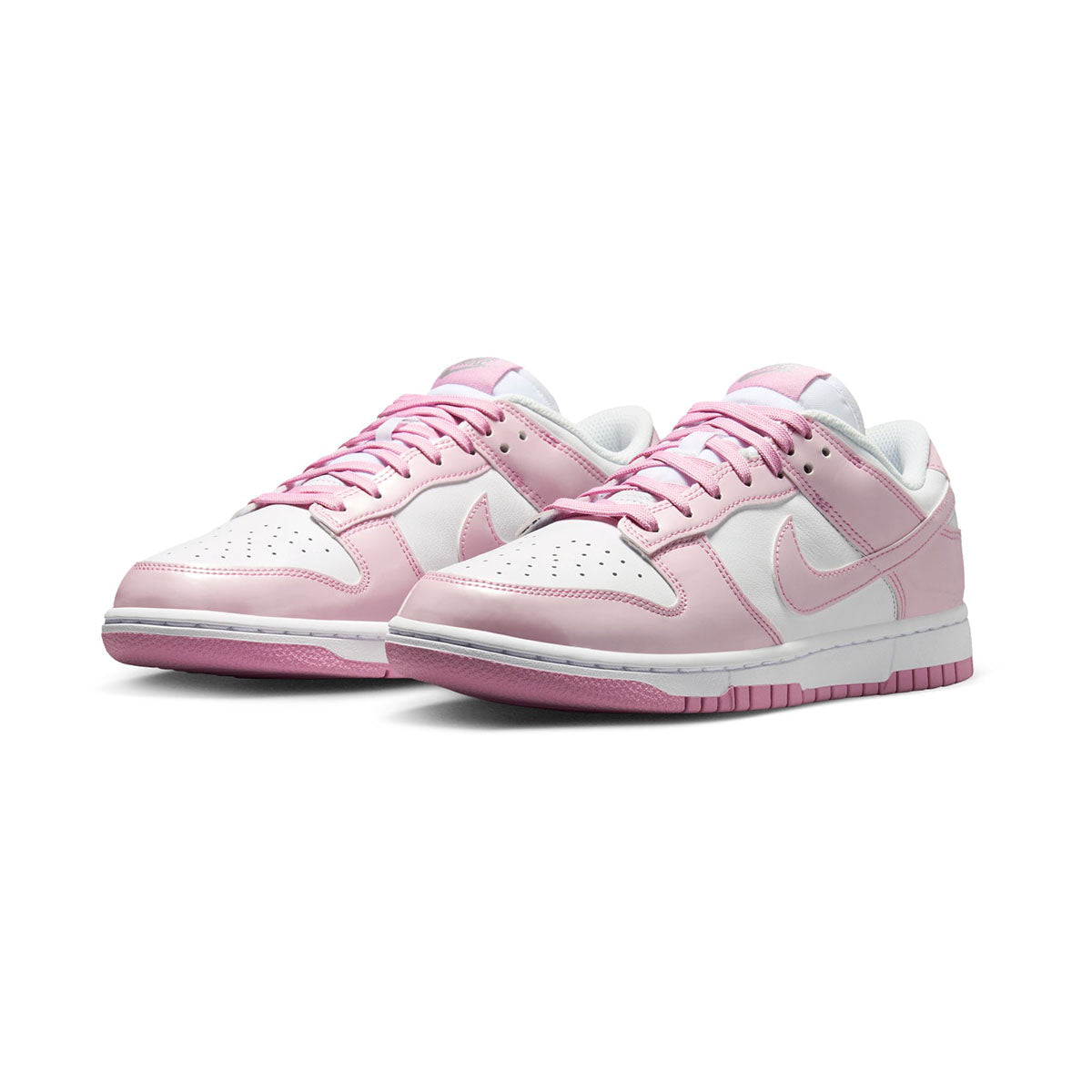 Nike Dunk Low SE 'Patent White Pink Rise' Women's Shoes