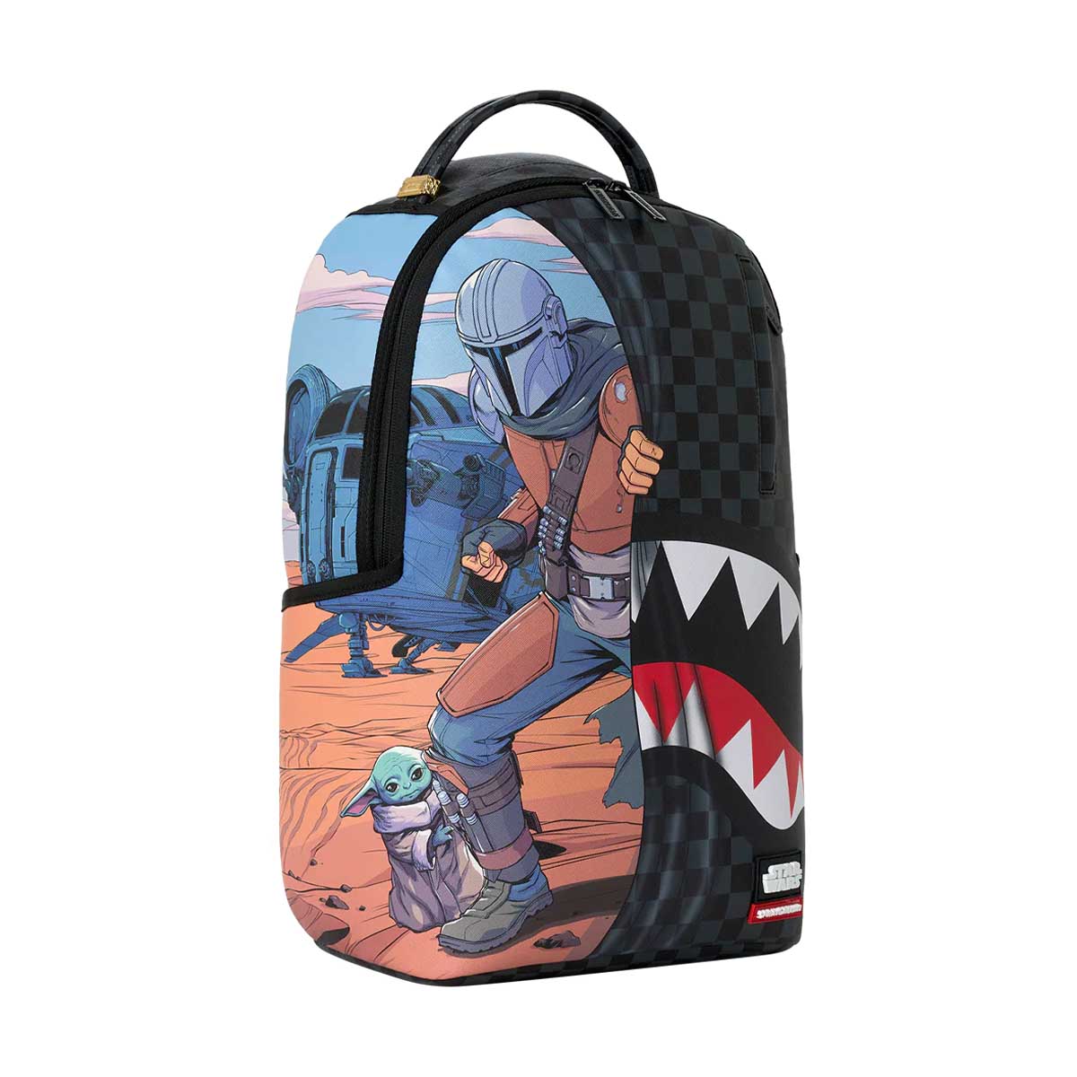 SPRAYGROUND Star Wars Mando Grogu Get to the Ship Backpack