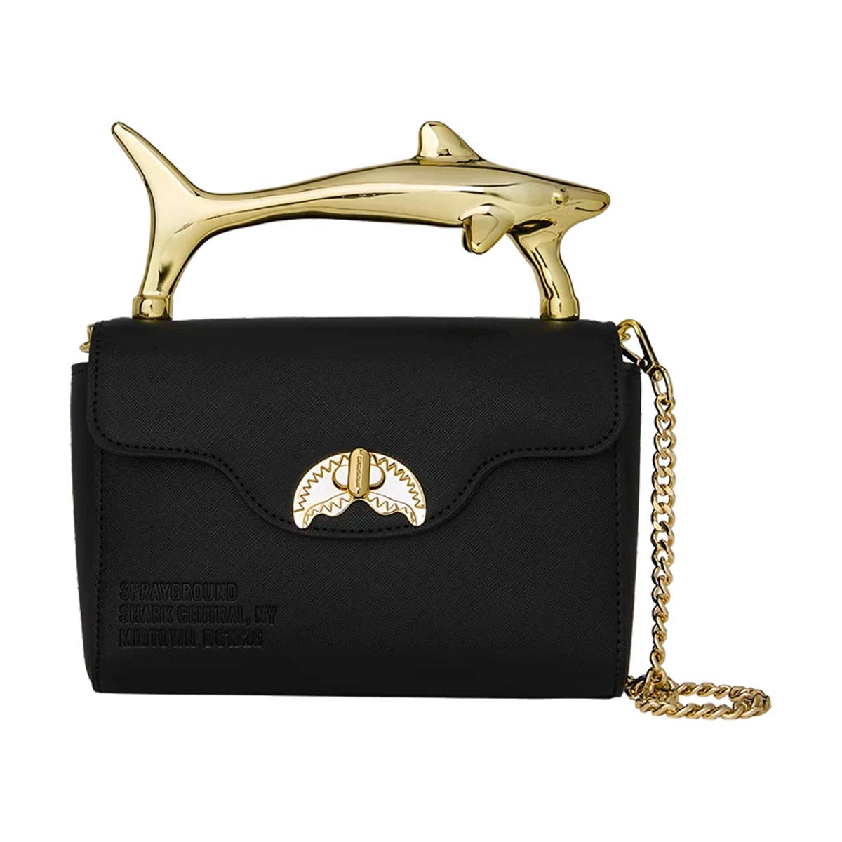 SPRAYGROUND The Golden Fang Shark Handbag