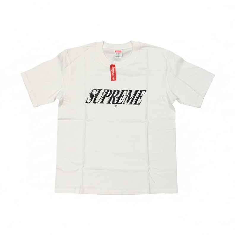 Supreme Logo B&W White