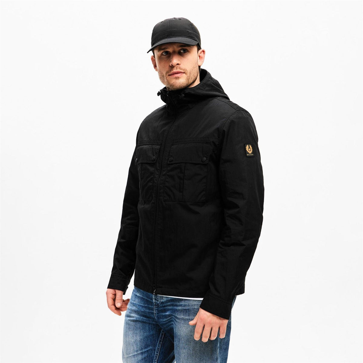 Belstaff Mens Stride Hoodyos Overshirt
