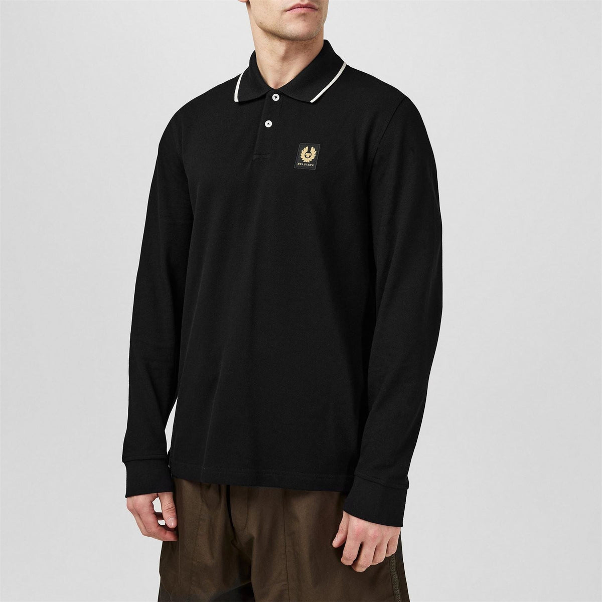 Belstaff Tip Long Sleeve Polo Shirt