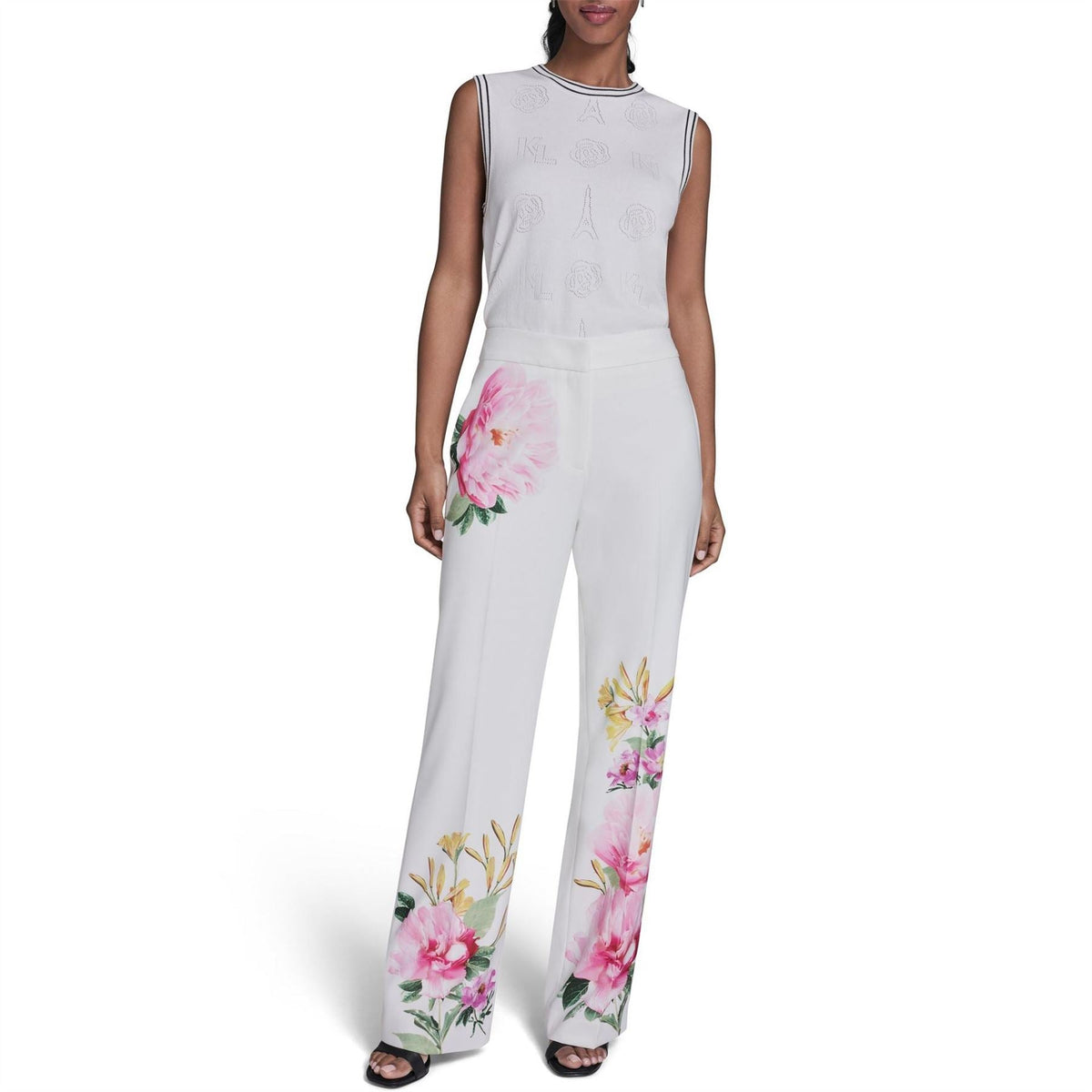 Karl Lagerfeld Womens Sportswear Straight Leg Trousers