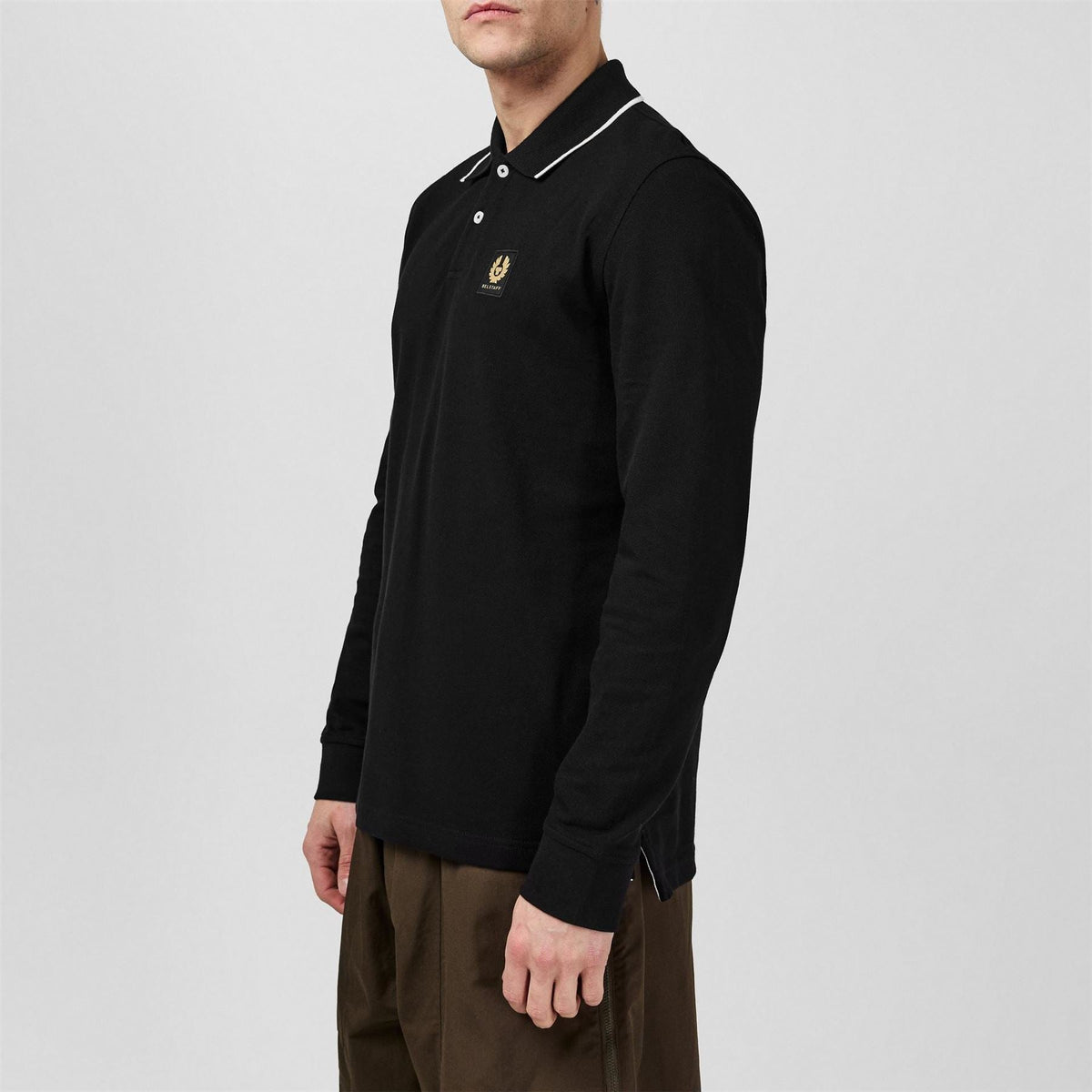 Belstaff Tip Long Sleeve Polo Shirt