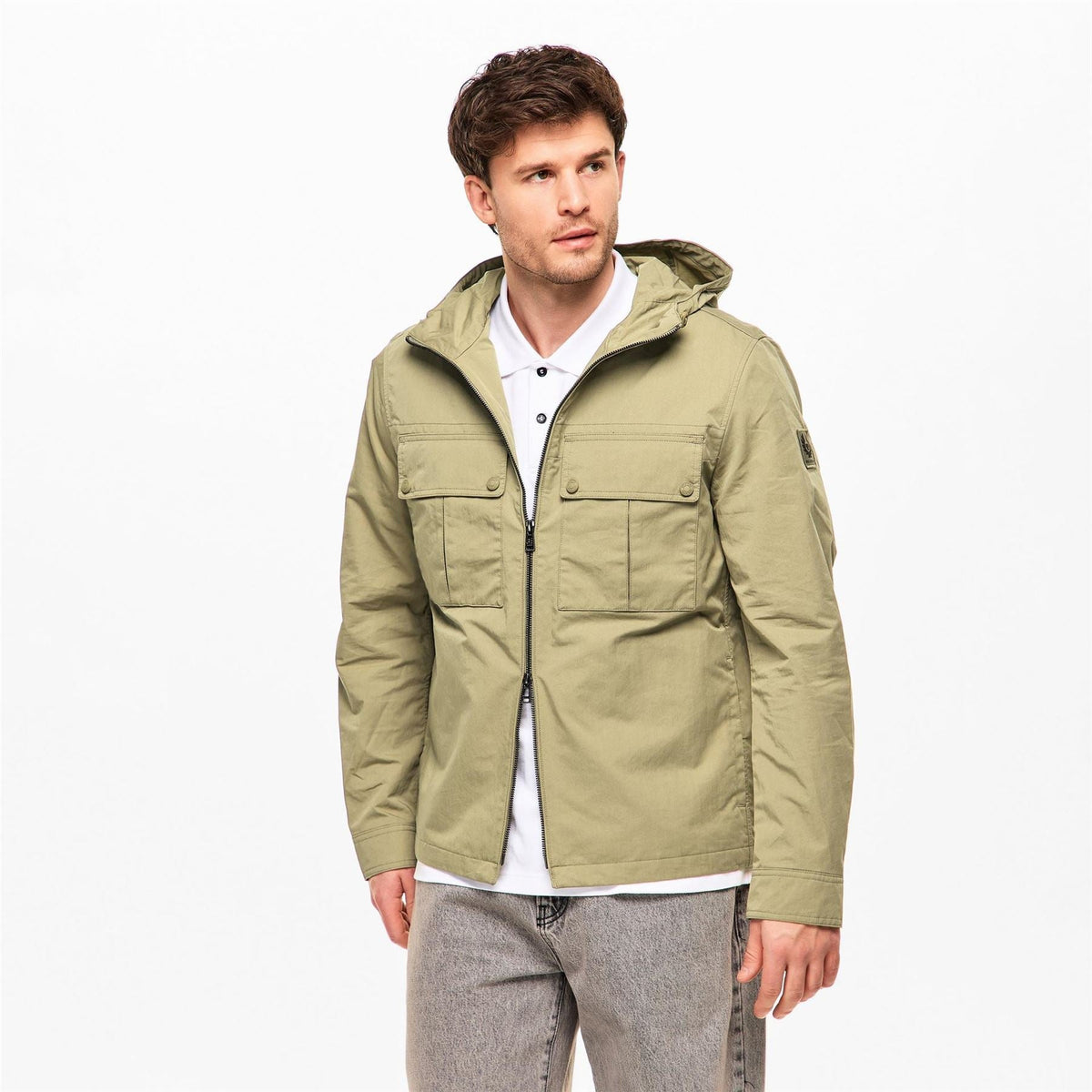 Belstaff Mens Stride Hoodyos Overshirt