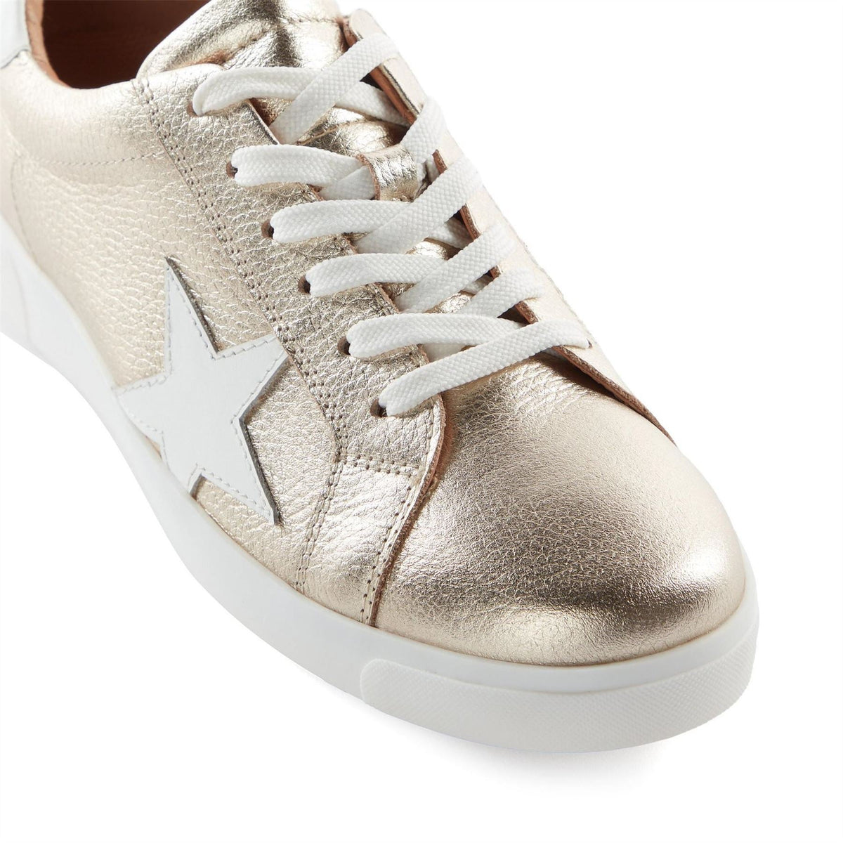 Dune Lo Edriss Star Lace Up Canvas Low Top Sneakers