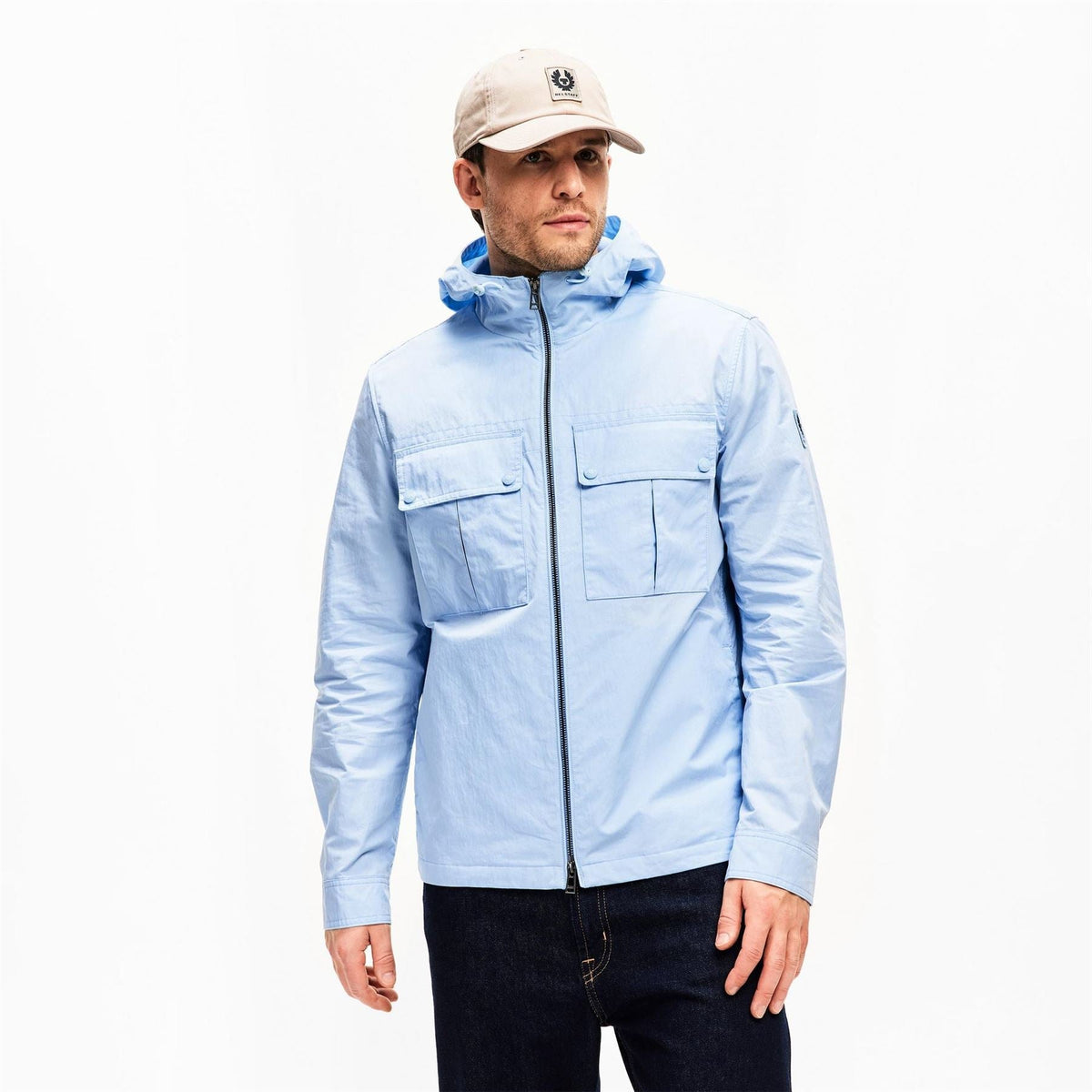 Belstaff Mens Stride Hoodyos Overshirt