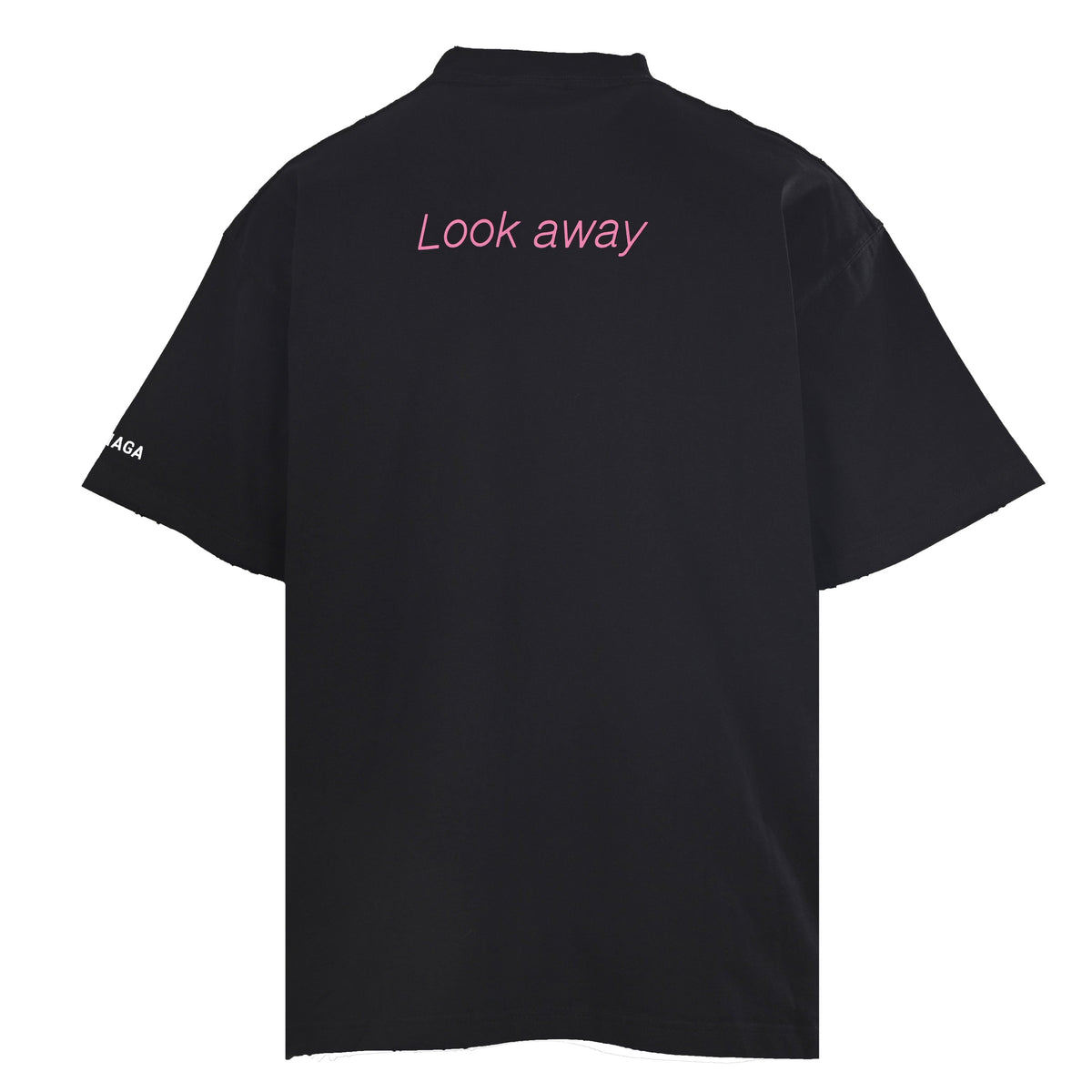 Balenciaga Blurred Portrait Photo T-Shirt in Black