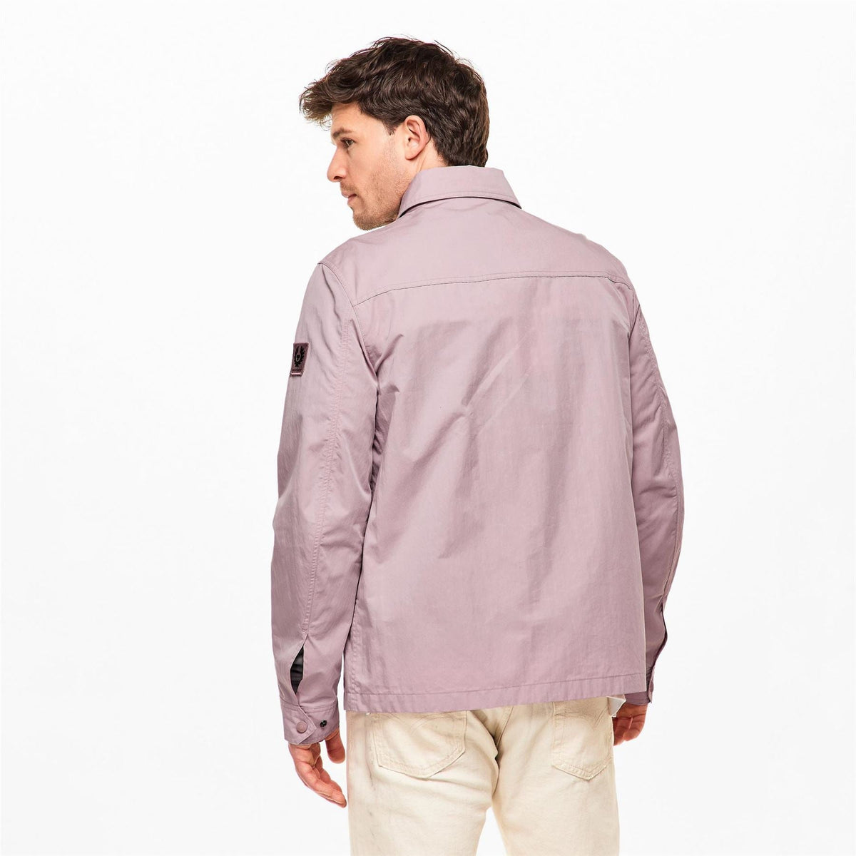 Belstaff Mens Stride Zip Collar Long Sleeve Overshirt