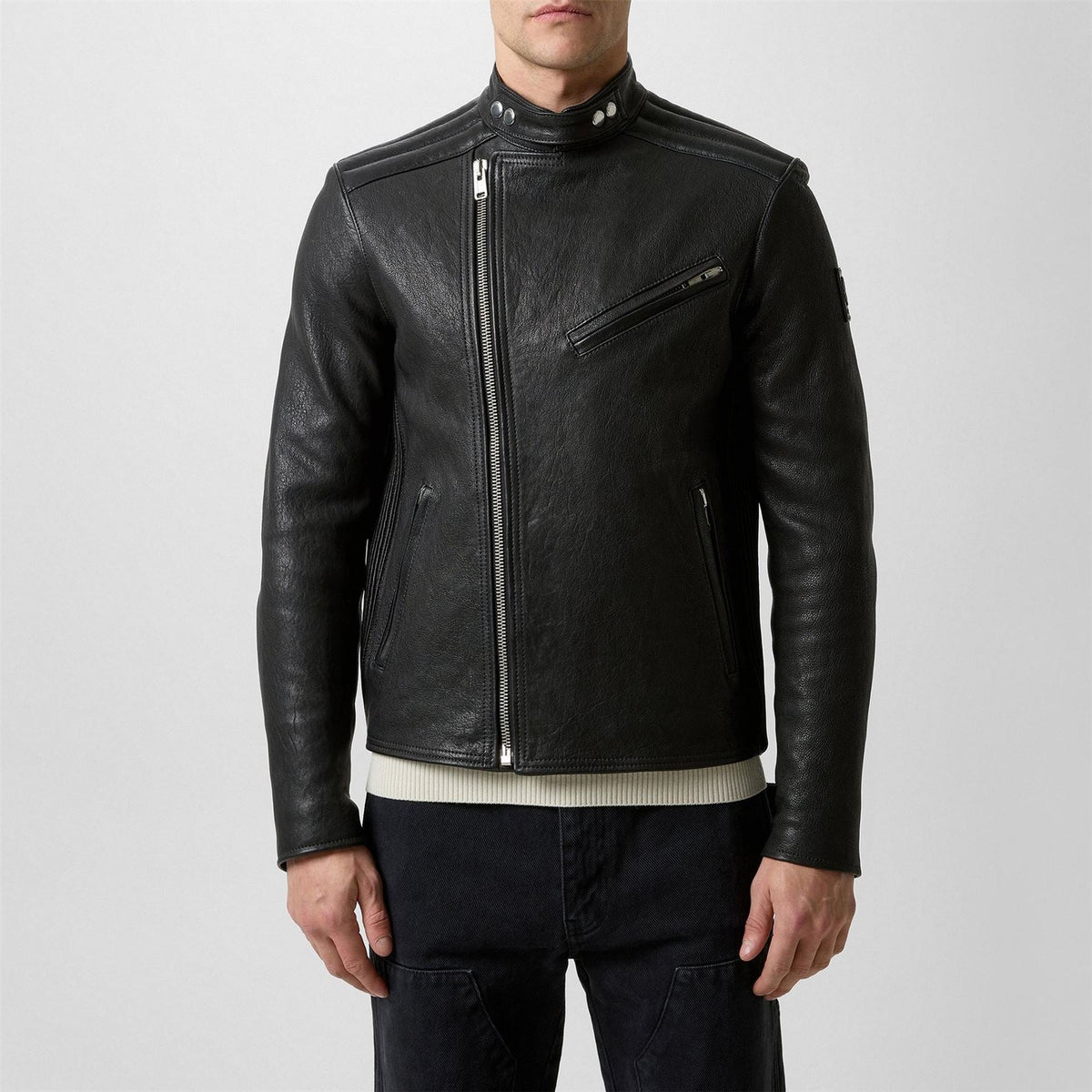 Belstaff Mens Oulton Leather Jacket