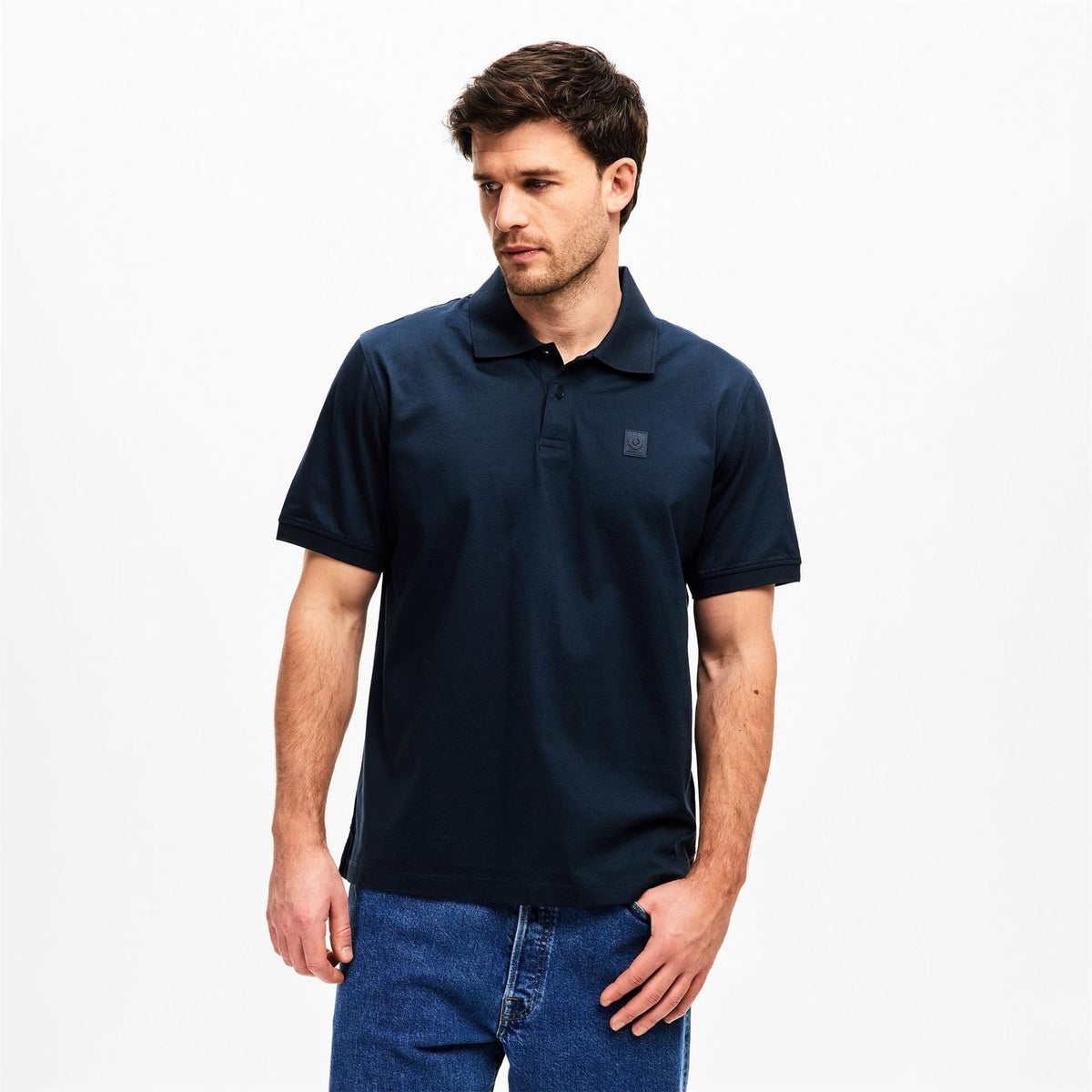 Belstaff Mens Steel Short Sleeve Polo Shirt