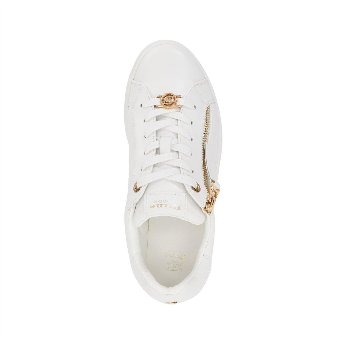 Dune Quilted Flatform Lace Up Trainers